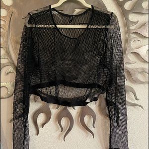Torrid long sleeve mesh undershirt